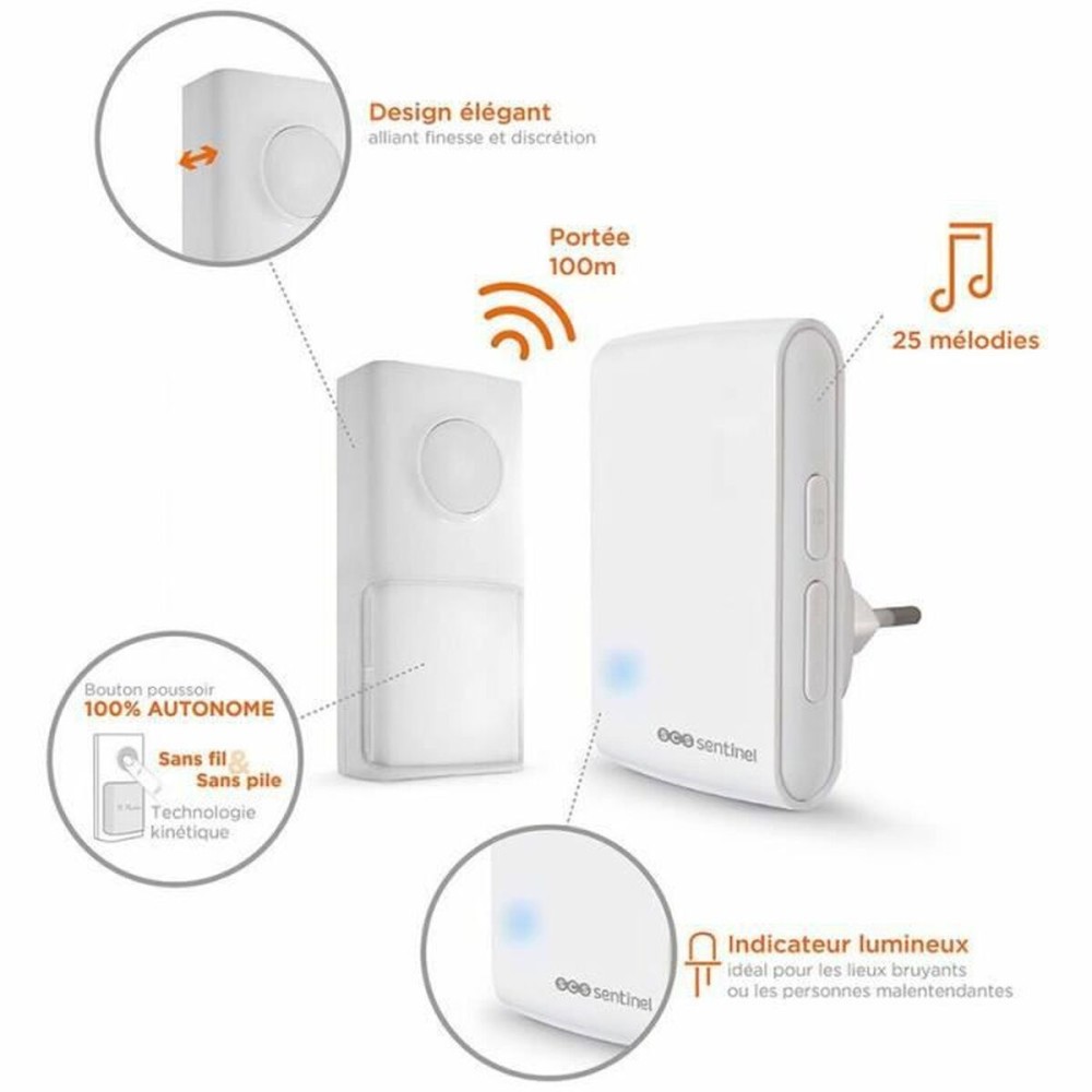 Doorbell SCS SENTINEL EcoBell 100 (230 V)