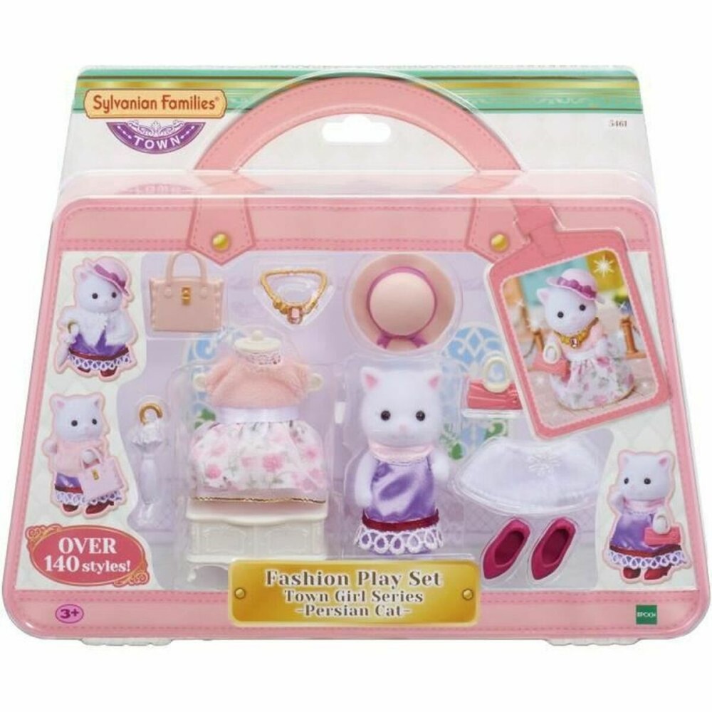 Ensemble de poupées Sylvanian Families The Fashion Suitcase And Big Sister Persian Cat