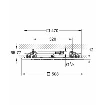 Duschkopf Grohe Metall Edelstahl 50,8 cm