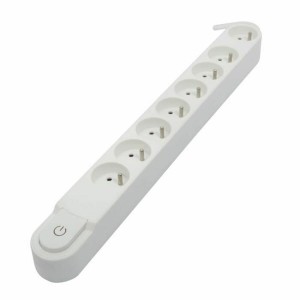 Power Socket 8 Sockets with Switch Chacon 