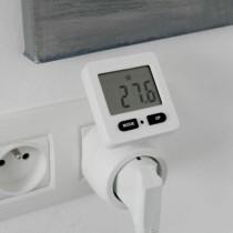 Plug with consumption meter Chacon 54351 White
