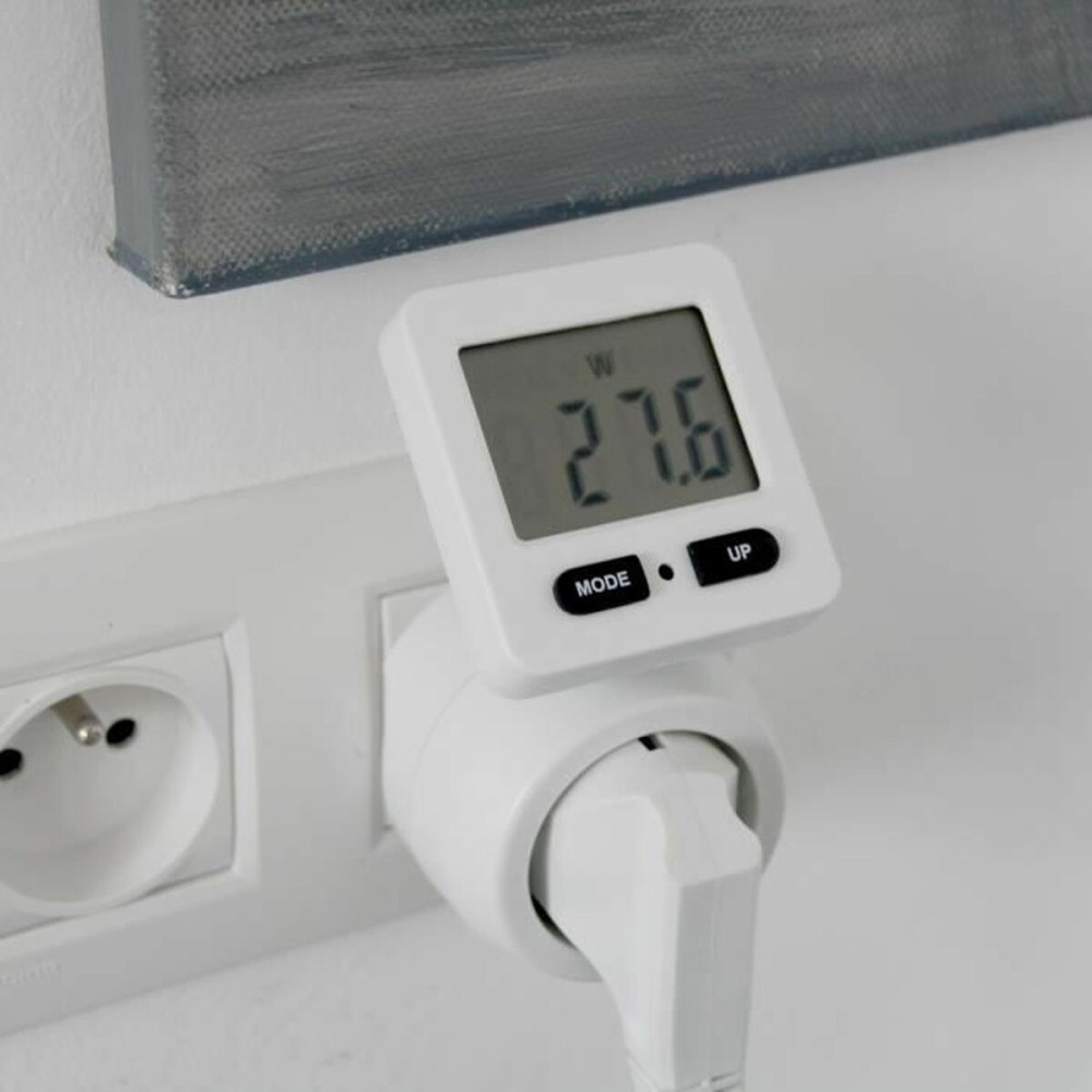 Plug with consumption meter Chacon 54351 White