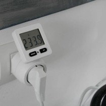 Plug with consumption meter Chacon 54351 White