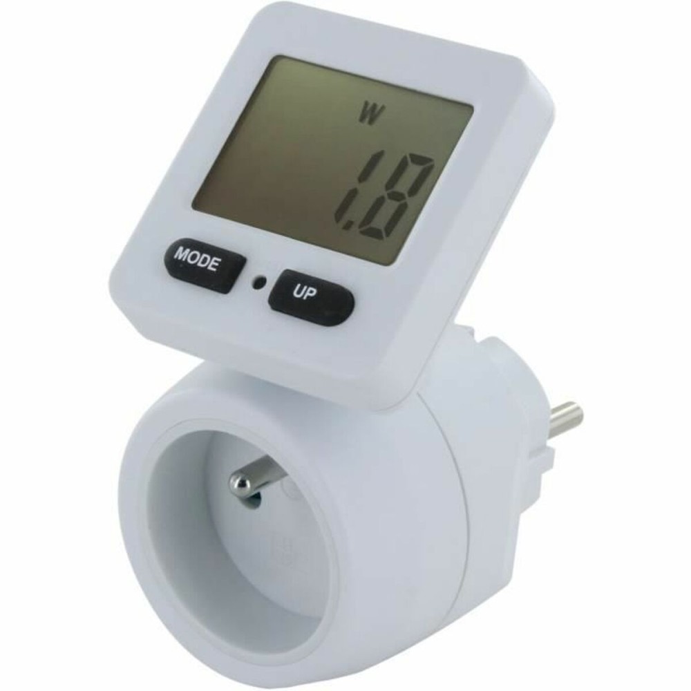 Plug with consumption meter Chacon 54351 White