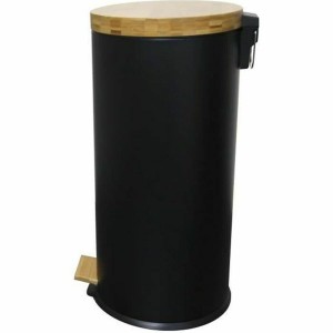 Rubbish Bin Kitchen Move Black Matte back 30 L