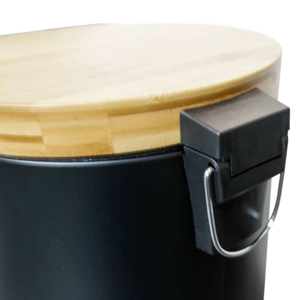 Rubbish Bin Kitchen Move Black Matte back 30 L