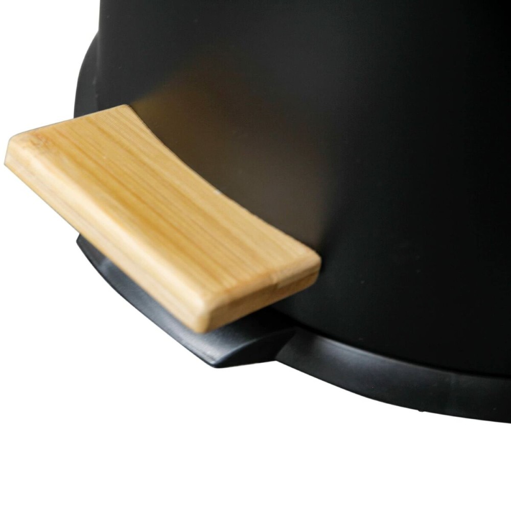 Rubbish Bin Kitchen Move Black Matte back 30 L