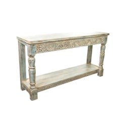 Console Romimex Marron Bois de manguier 150 x 80 x 39 cm