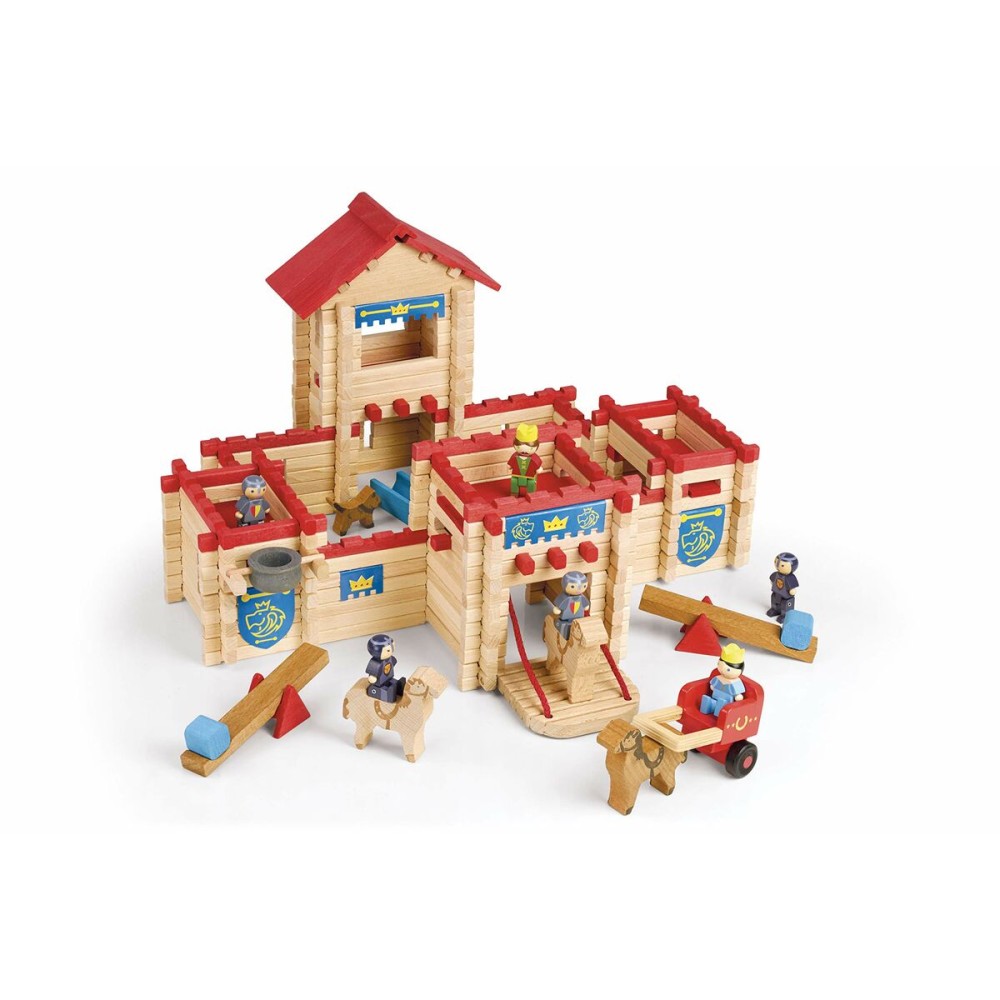 Figurines d’action Jeujura The Wooden Castle Fort 300 Pièces Playset