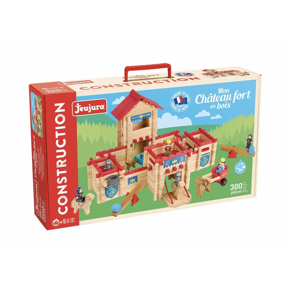 Figurines d’action Jeujura The Wooden Castle Fort 300 Pièces Playset