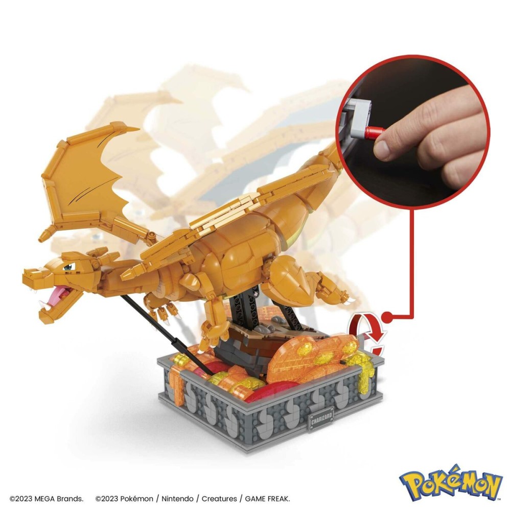 Baukasten Pokémon Mega Construx - Motion Charizard 1664 Stücke