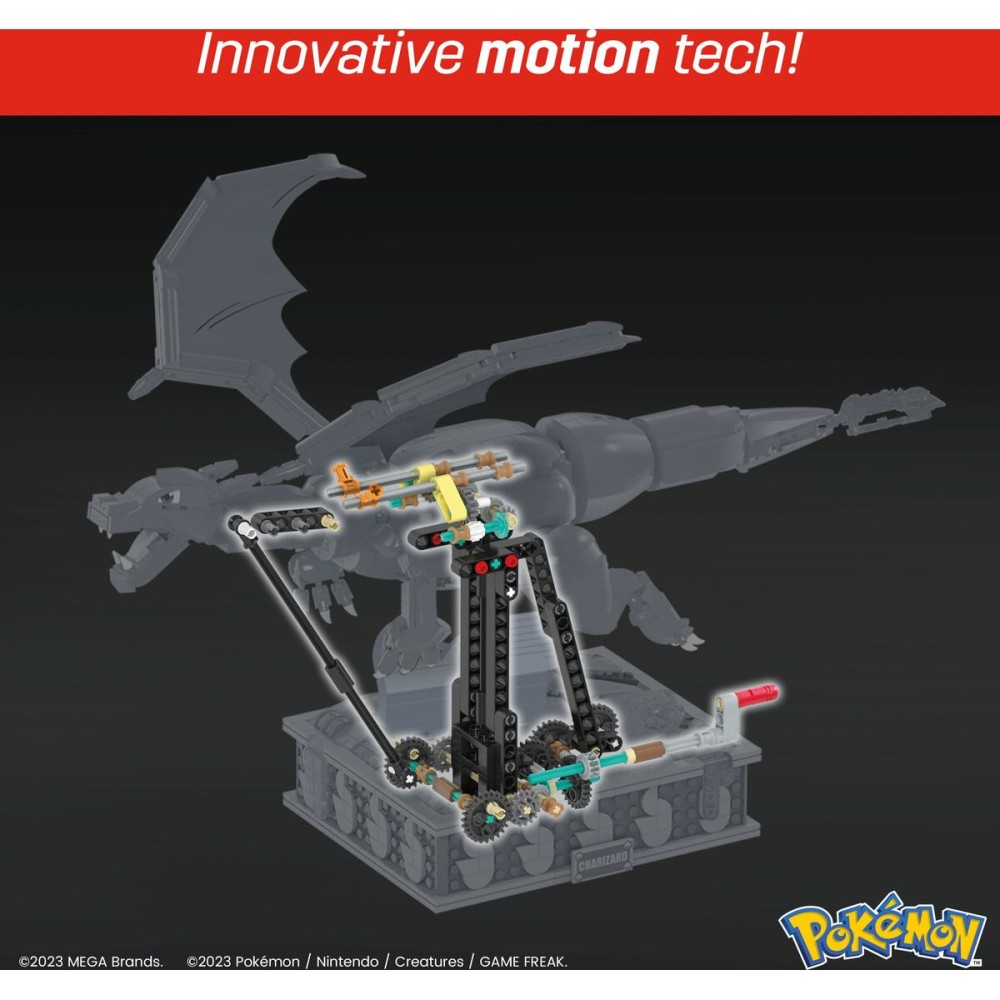 Baukasten Pokémon Mega Construx - Motion Charizard 1664 Stücke