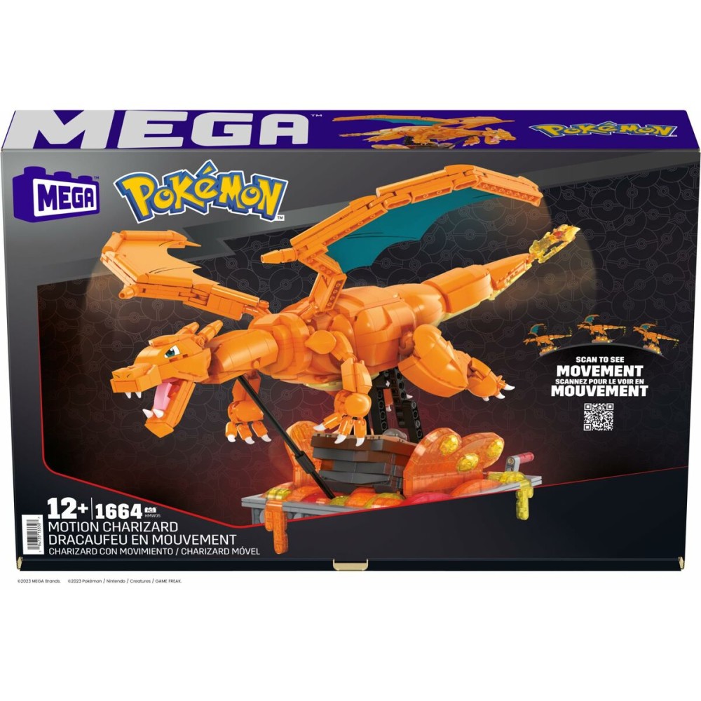 Baukasten Pokémon Mega Construx - Motion Charizard 1664 Stücke