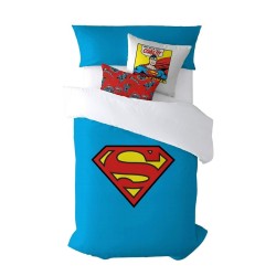 Housse de Couette Superman Superman Multicouleur 175 Fils 180 x 220 cm