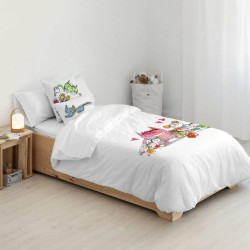 Housse de Couette Decolores Al Cole Multicouleur 175 Fils 140 x 200 cm