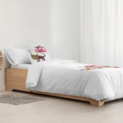 Housse de Couette Decolores Al Cole Multicouleur 175 Fils 140 x 200 cm