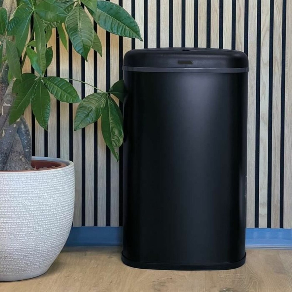 Waste bin Kitchen Move Black Stainless steel 58 L