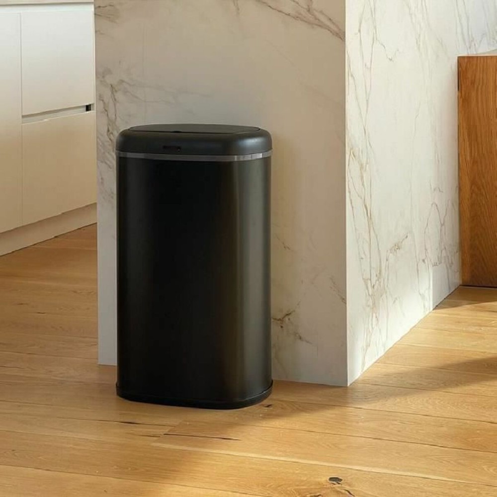 Waste bin Kitchen Move Black Stainless steel 58 L