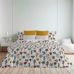 Housse de Couette Decolores Paola Multicouleur 175 Fils 200 x 200 cm