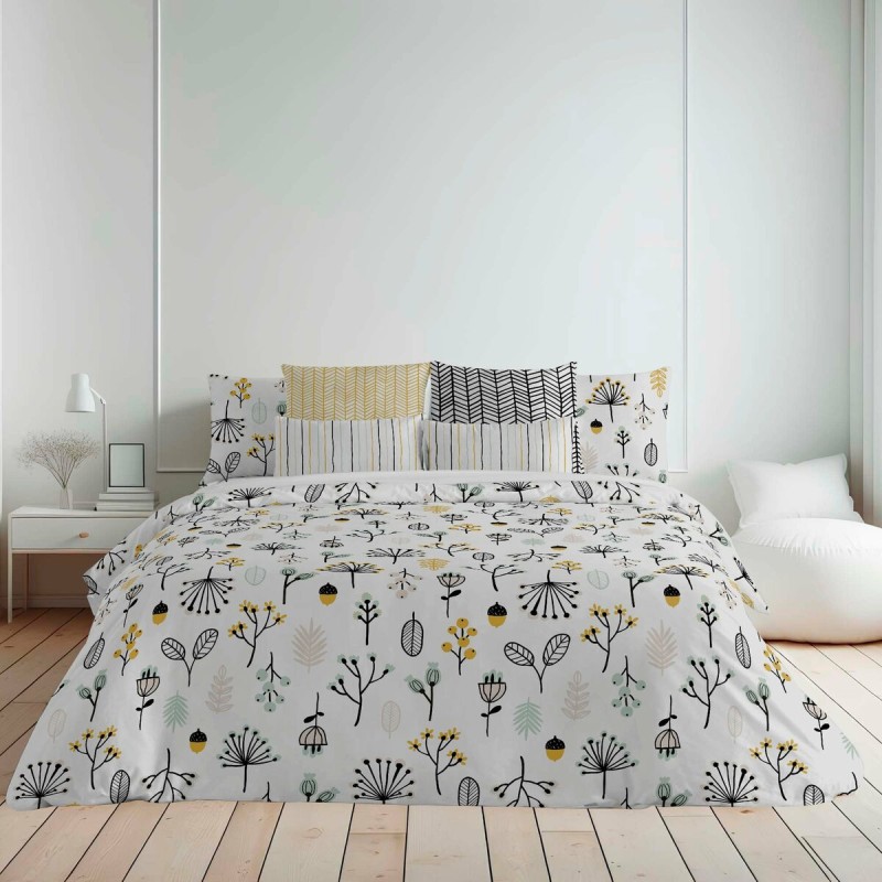 Housse de Couette Decolores Santorini Multicouleur 175 Fils 220 x 220 cm