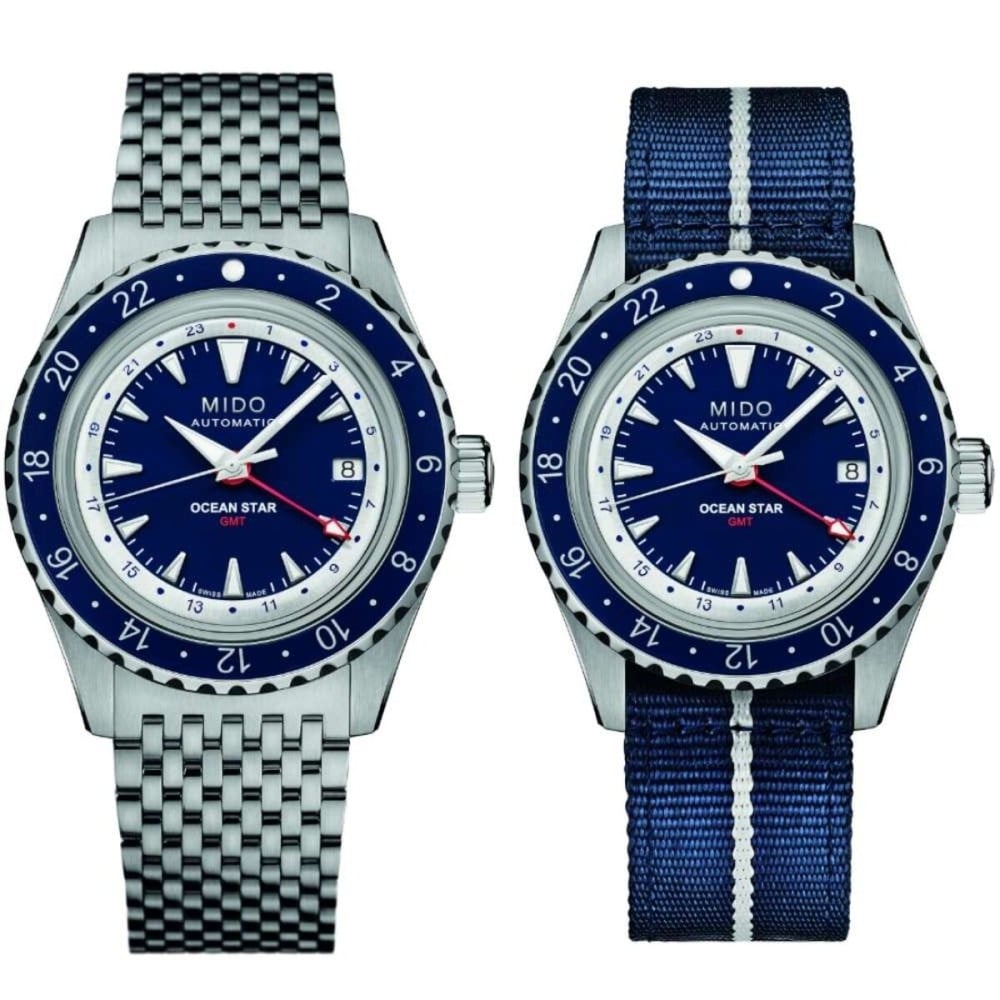 Herrenuhr Mido OCEAN STAR GMT SPECIAL EDITION Silberfarben