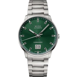 Damenuhr Mido COMMANDER BIG DATE Silberfarben