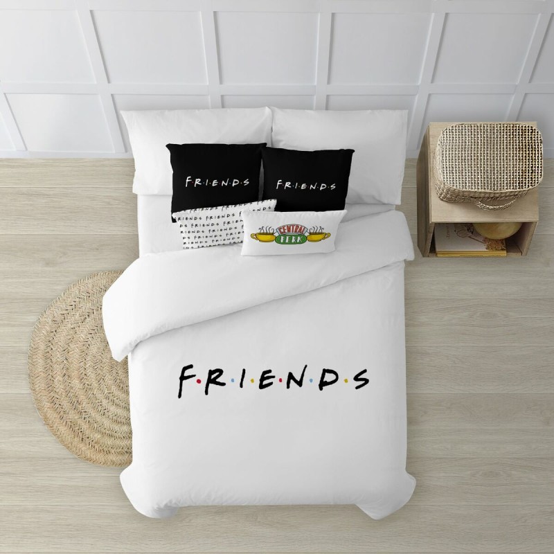 Housse de Couette Friends Friends Multicouleur 175 Fils 220 x 220 cm