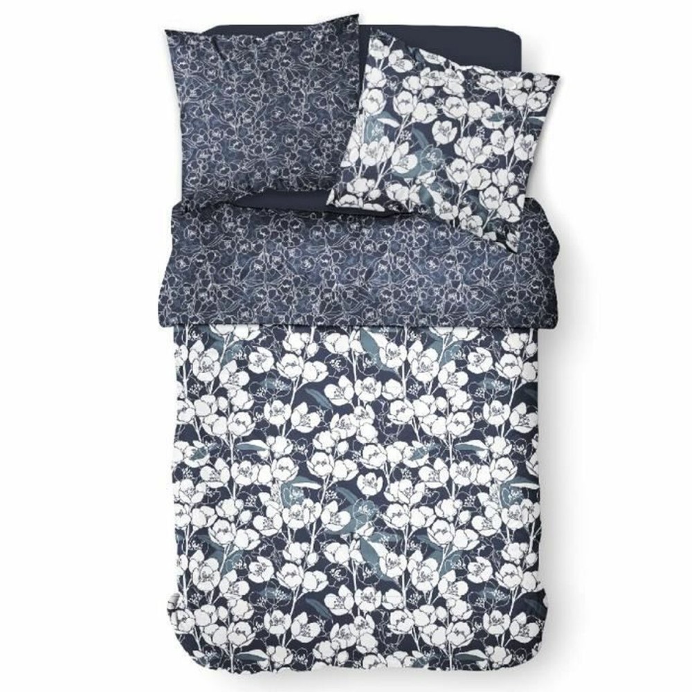 Parure de couette TODAY Mawira Blue marine Lit double 260 x 240 cm Floral