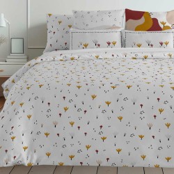 Housse de Couette Decolores Campinas Multicouleur 175 Fils 220 x 220 cm