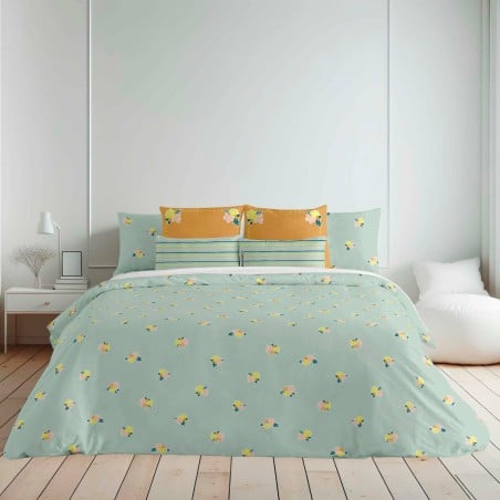 Housse de Couette Decolores Pretoria Multicouleur 175 Fils 140 x 200 cm