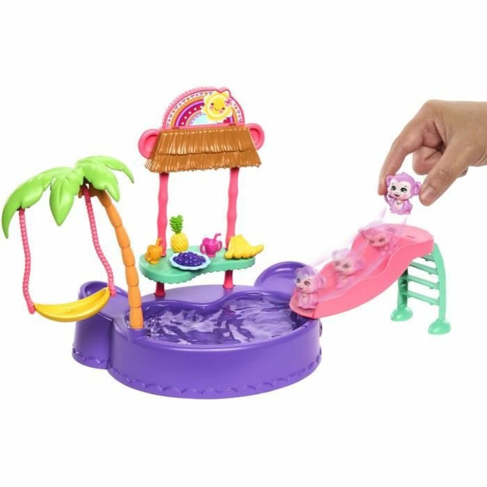Set of Dolls Enchantimals PISCINE DES SINGES