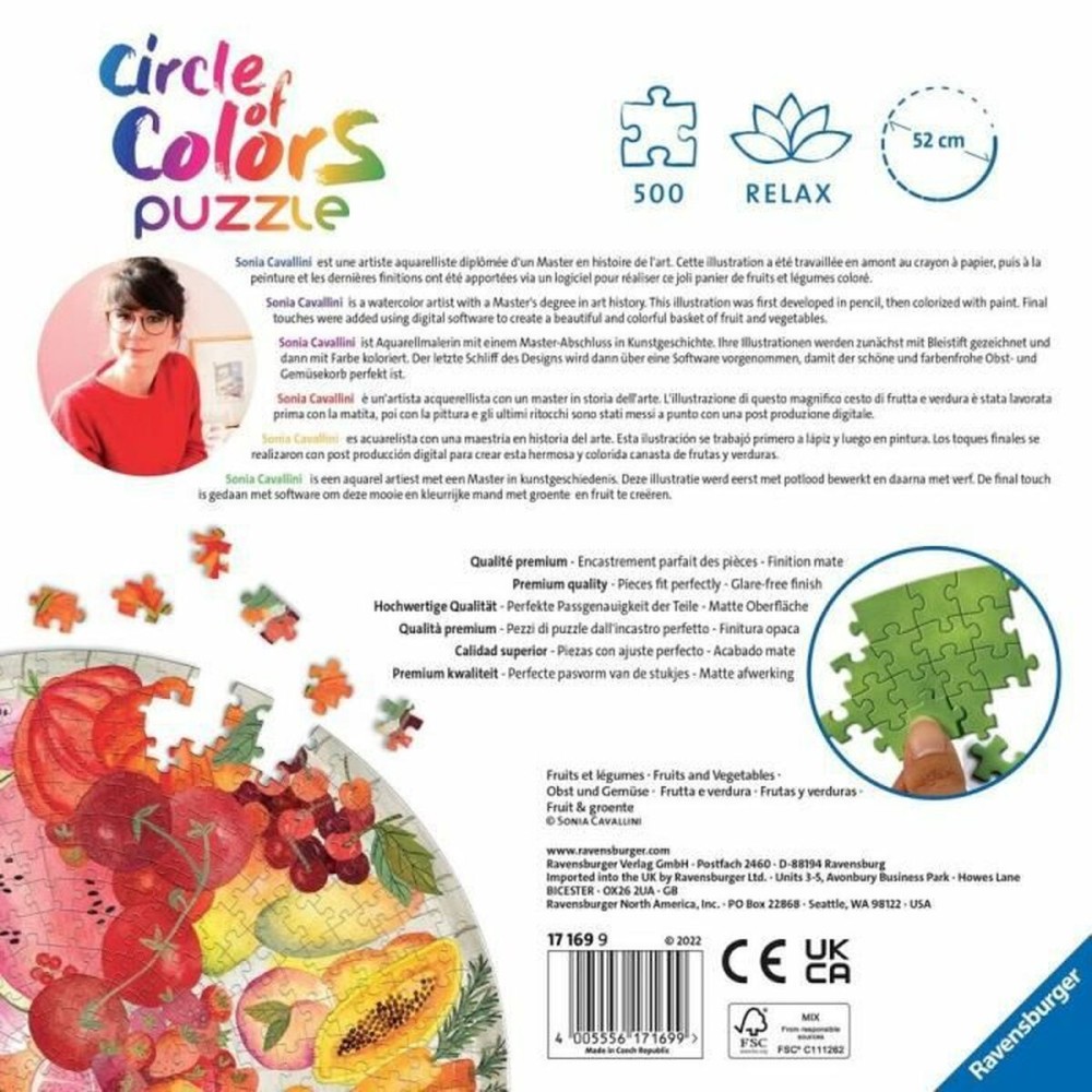Puzzle Ravensburger Iceland: Kirkjuffellsfoss (500 Stücke)