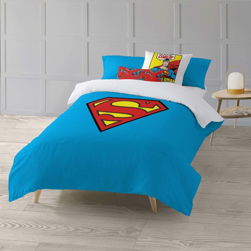 Housse de Couette Superman Superman Multicouleur 175 Fils 260 x 240 cm