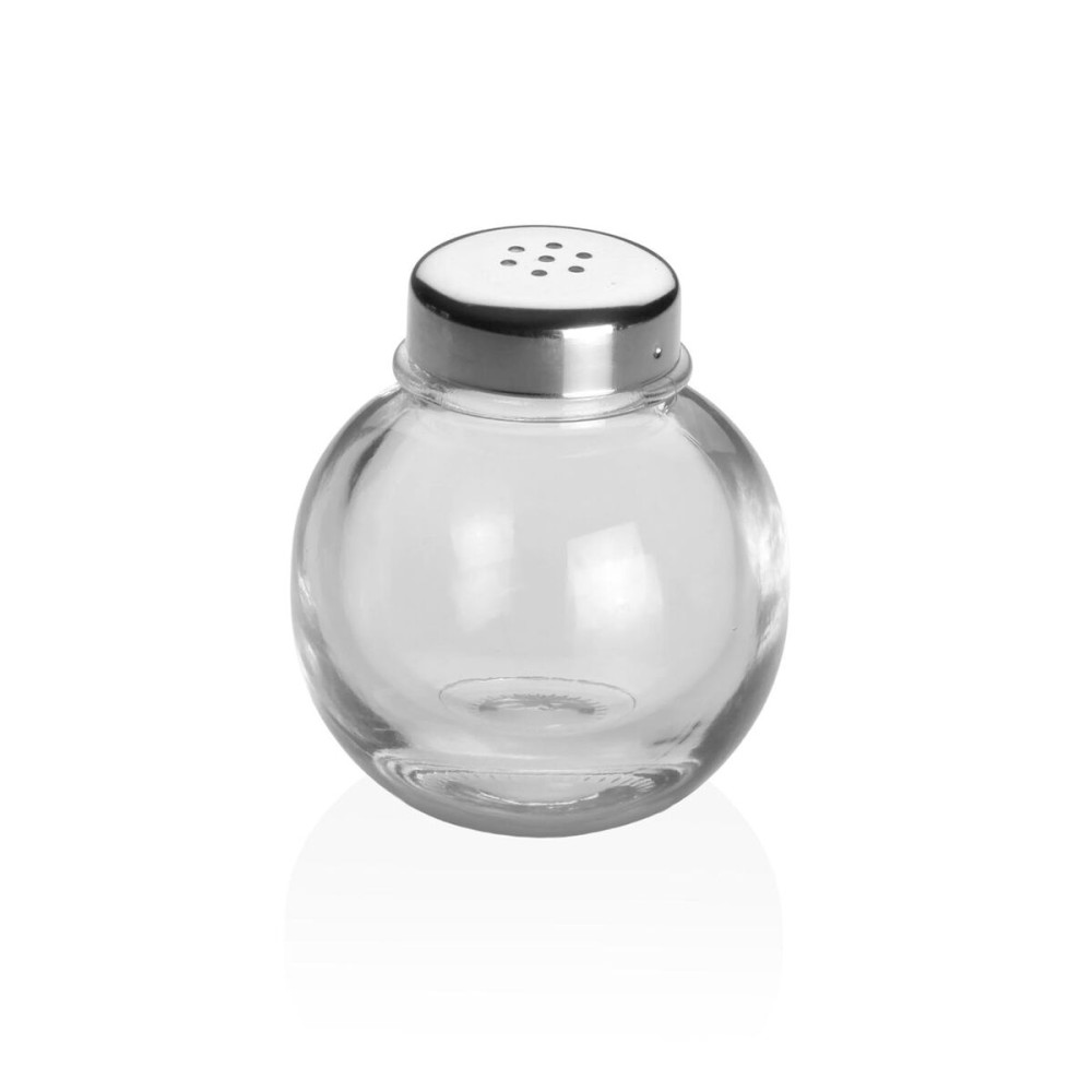 Salière et Poivrière Versa Argenté Métal Verre