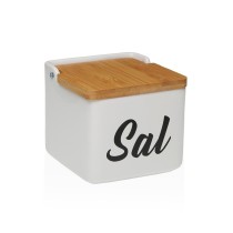 Salt Shaker with Lid Versa Sal White Ceramic 12,2 x 11,5 x 12,2 cm
