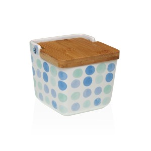 Salt Shaker with Lid Versa Ceramic 8,8 x 8,5 x 8,8 cm