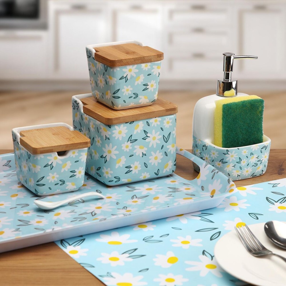 Salzstreuer mit Deckel Versa DAISY aus Keramik 8,8 x 8,5 x 8,8 cm