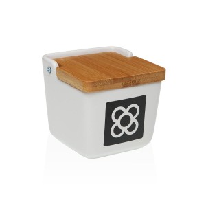 Salt Shaker with Lid Versa Ceramic 8,8 x 8,5 x 8,8 cm