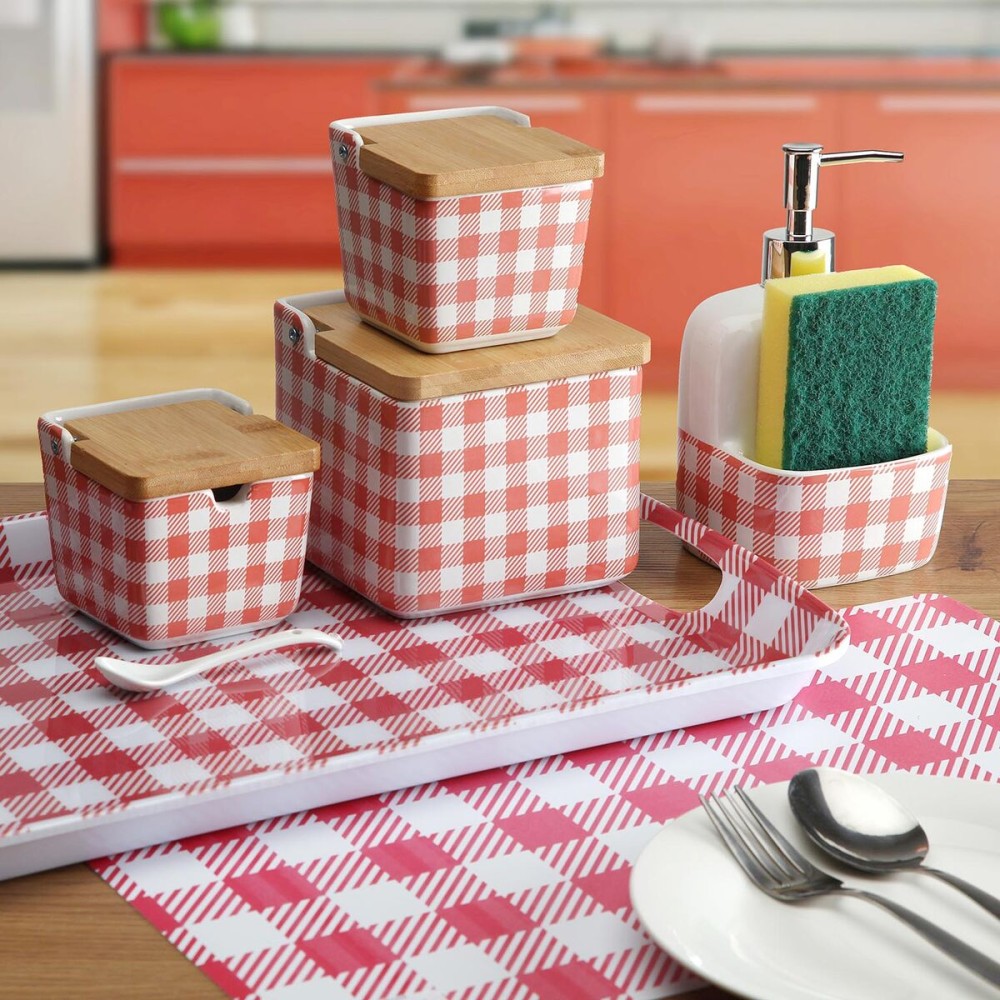 Salt Shaker with Lid Versa VICHY Ceramic 12,2 x 11,5 x 12,2 cm