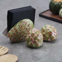 Salt and Pepper Shakers Versa Ceramic Dolomite Artichoke 6,2 X 7 X 6,3 CM