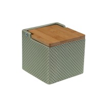 Salzstreuer mit Deckel Versa grün aus Keramik Bambus Dolomite 11 x 11 x 11 cm