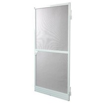 Moskitonetz Türen Fiberglas Aluminium Weiß (220 x 100 cm)