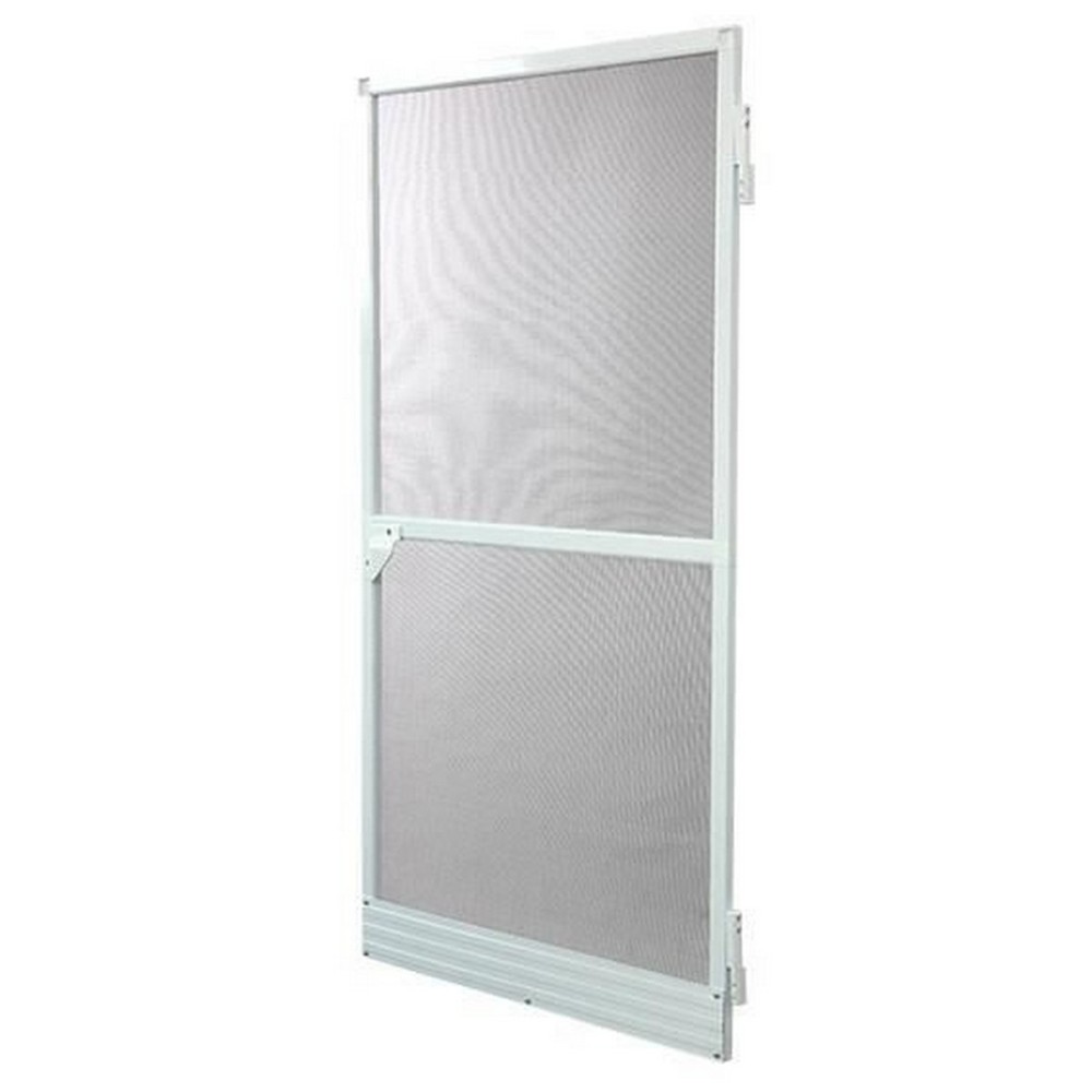 Moskitonetz Türen Fiberglas Aluminium Weiß (220 x 100 cm)