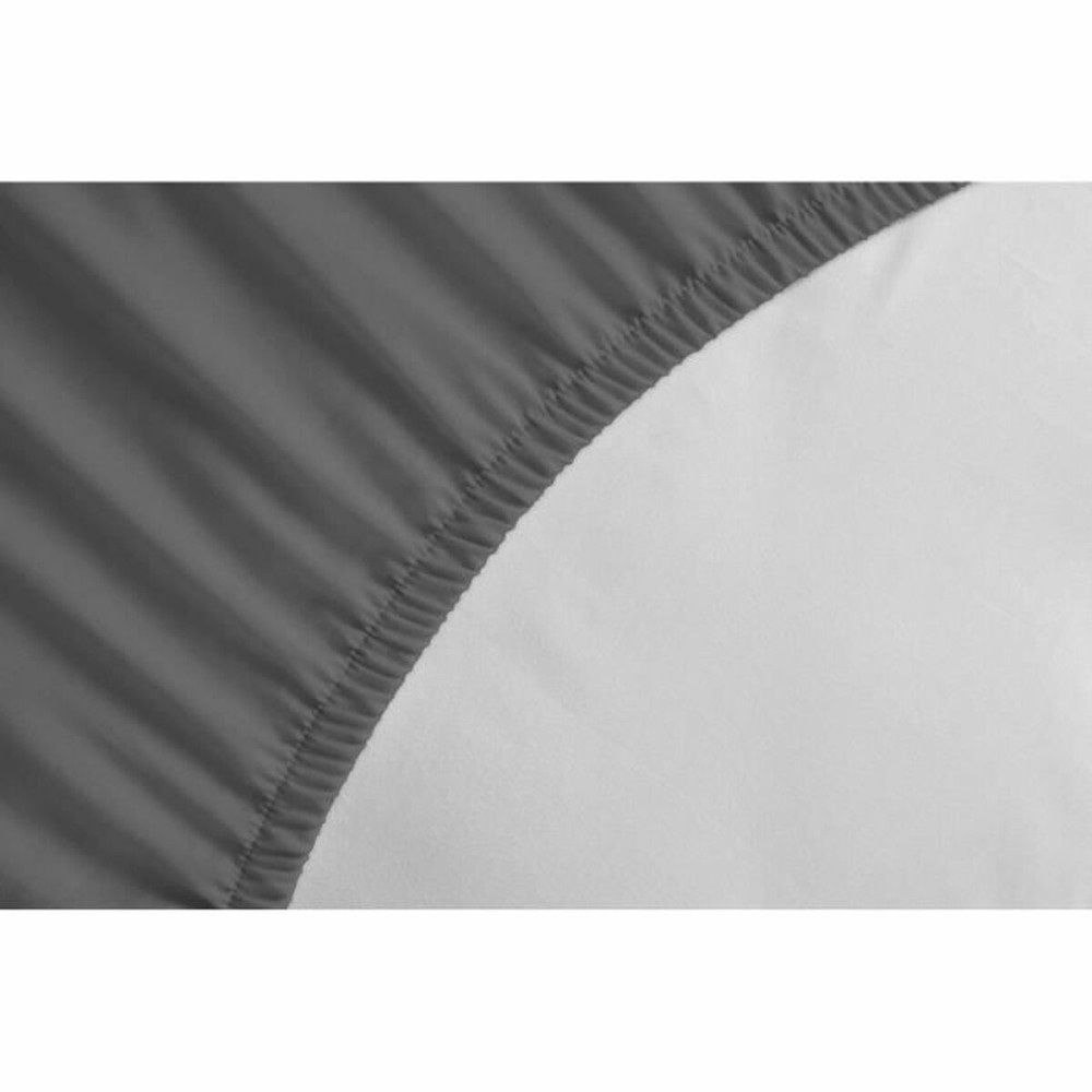 Drap housse HOME LINGE PASSION HP71766 Gris Anthracite 140 x 190 + 30 cm