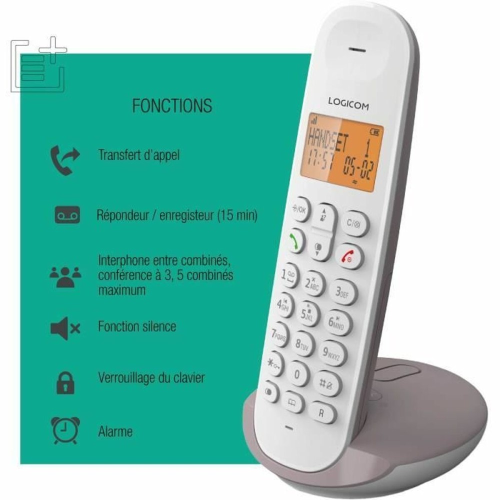 Wireless Phone Logicom ILOA 155T SOLO Brown Grey Taupe