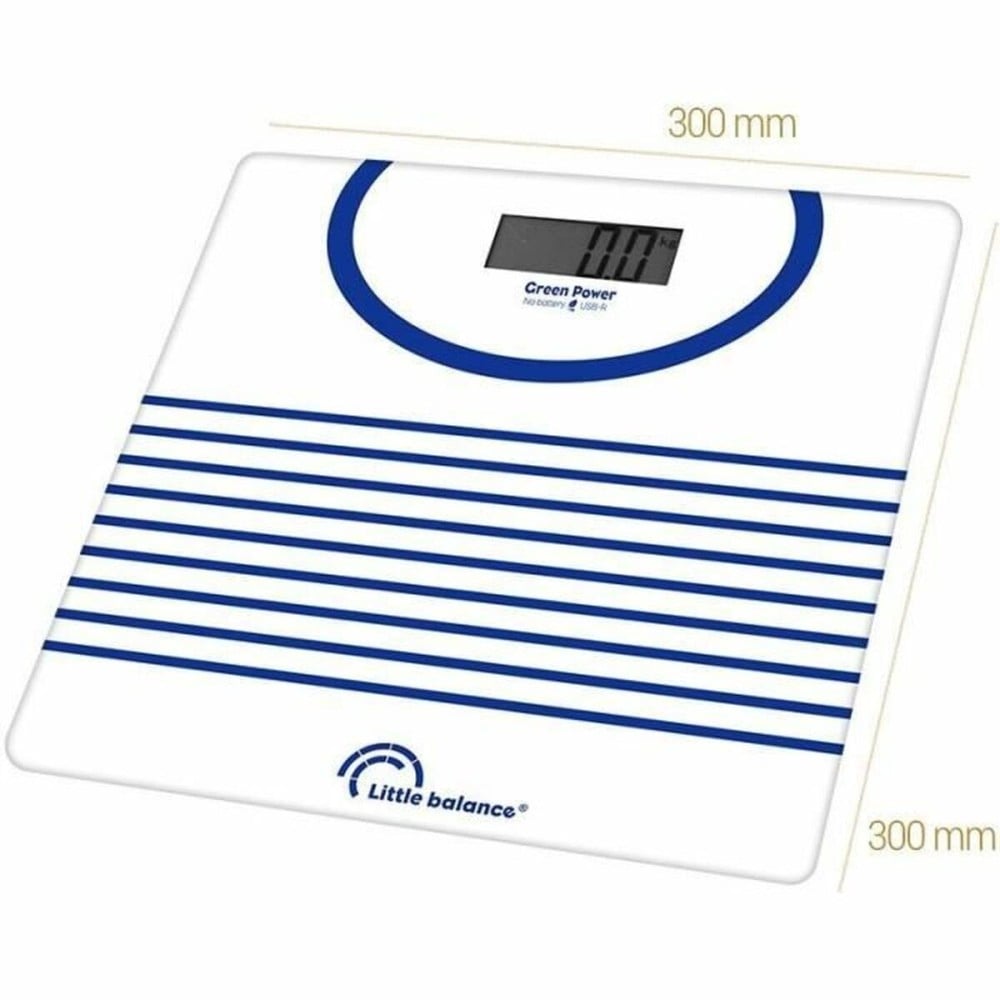 Digital Bathroom Scales Little Balance 8655 Blue/White 180 kg
