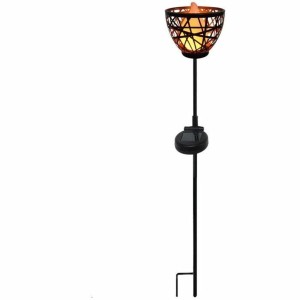 Borne de jardin solaire Lumisky Gris Métal