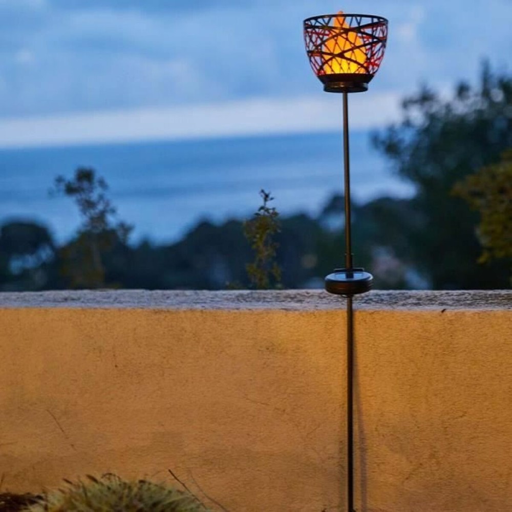 Borne de jardin solaire Lumisky Gris Métal