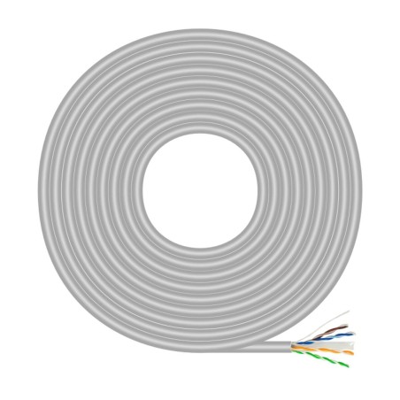 Câble RJ45 Catégorie 6 UTP Rigide Aisens A135-0750 Gris 305 m