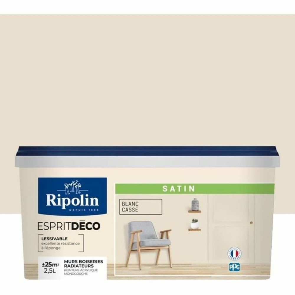 Primer Paint Ripolin White Satin finish 2,5 L